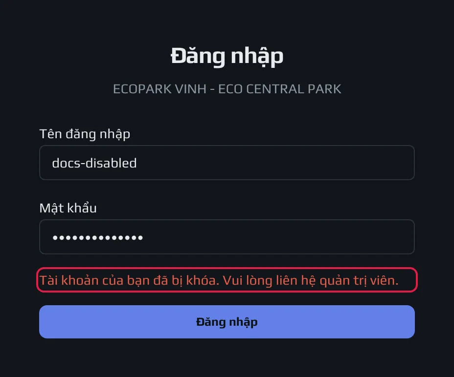 Bị khoá