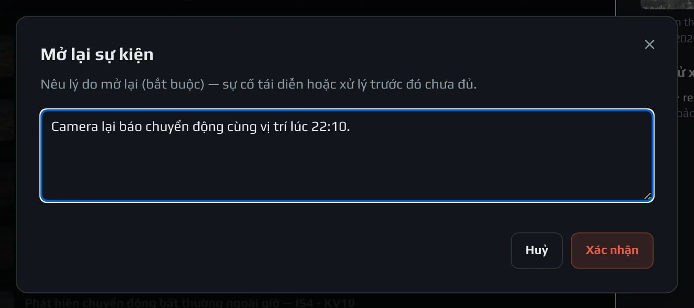 Hộp Mở lại sự kiện